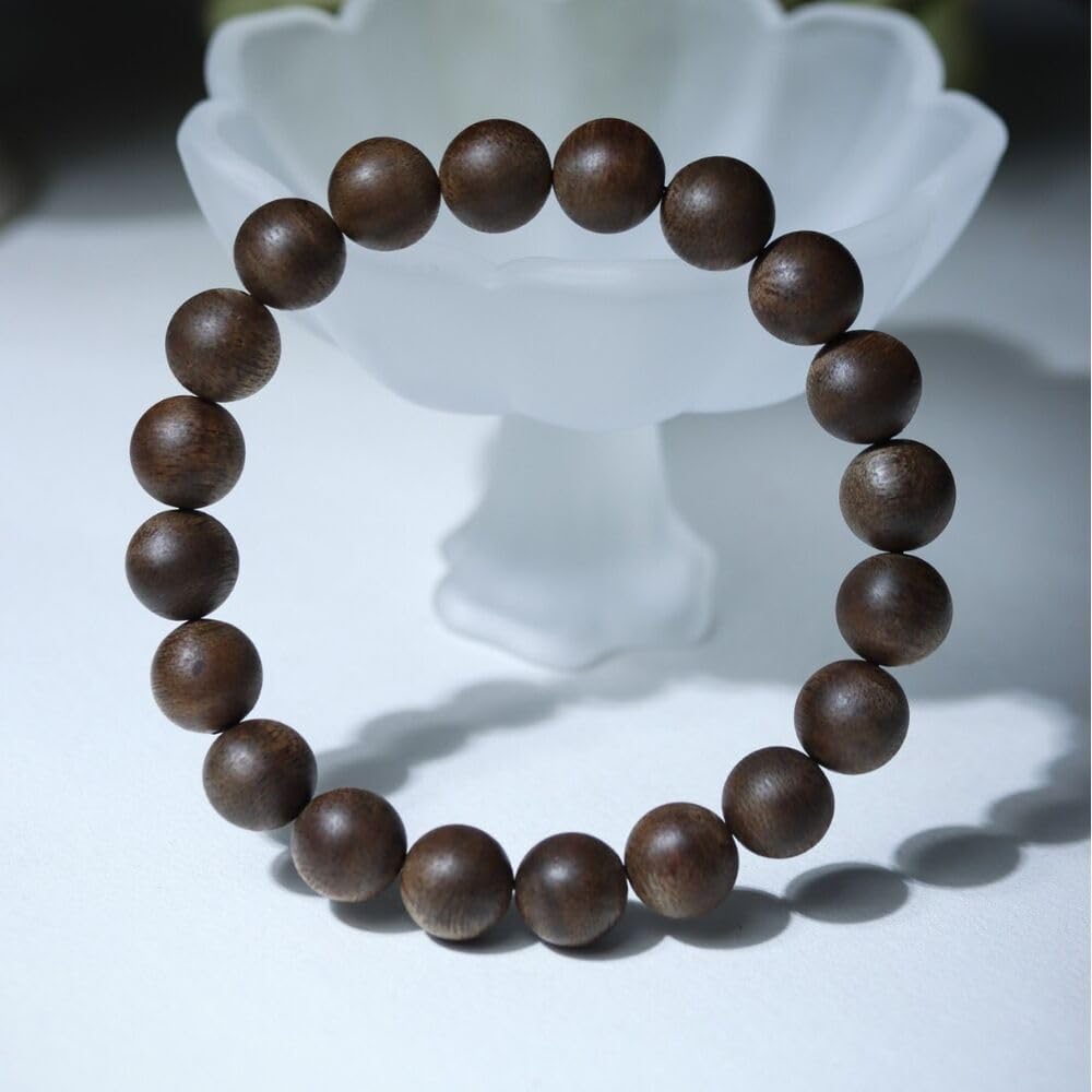 Agarwood Natural 10mm Vietnam Nha Trang Agarwood hand string Buddhist beads rosary beads