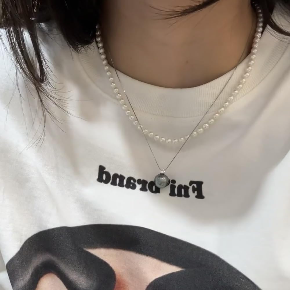 5-6mm White Natural Freshwater Pearl Round Spacer Beads for DIY Jewelry Making - For Necklaces, Bracelets - (Color: White/Size: 9-10mm-A A A)