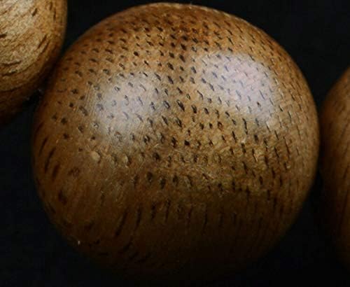 GLW Indonesia Papua 16 mm Wild Agarwood Aloewood Mala Meditation Prayer beads #1549