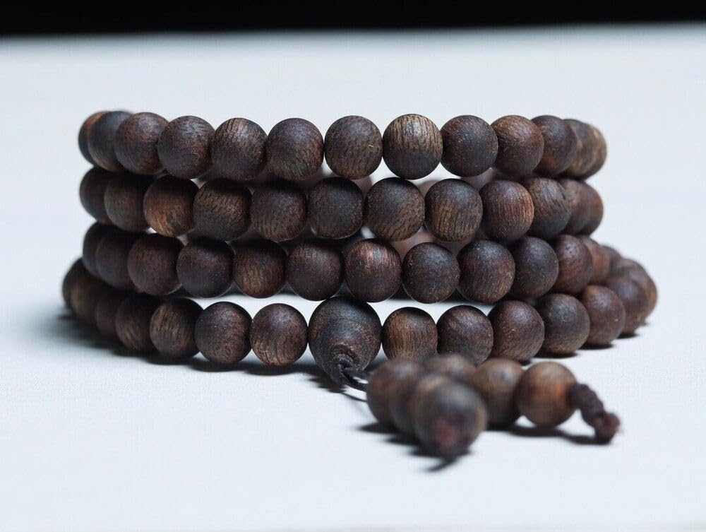 Agarwood 6mm Natural Vietnam White chess nan agarwood Bracelets Buddhist Prayer Beads