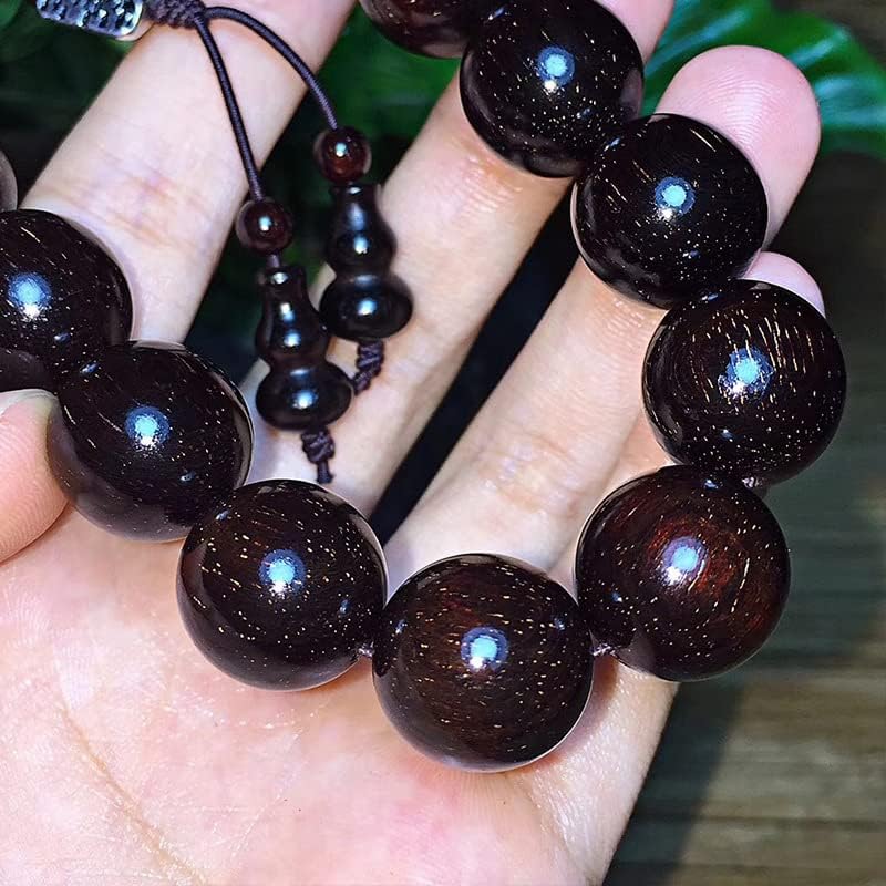 小叶紫檀老料高油密1.5X15粒 多星局部满星佛珠手串手链(小叶紫檀老料高油密)