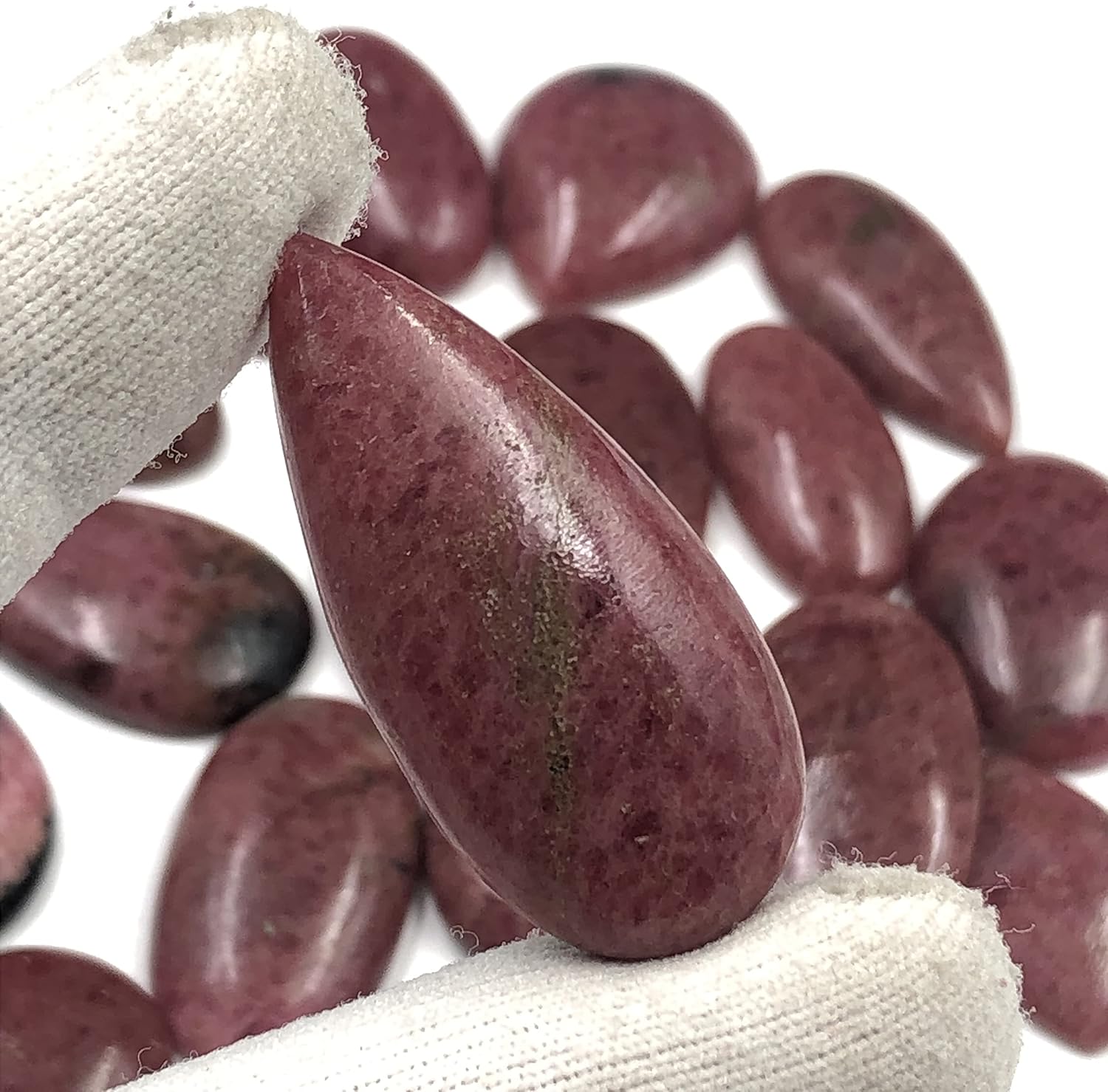 Natural BLACK RHODONITE Gemstone Loose Cabochon Lot For Jewelry Making, Loose Gemstone For Ring, Earring & Pendant Necklace, Jewelry Making Cabochons, Healing Gemstones