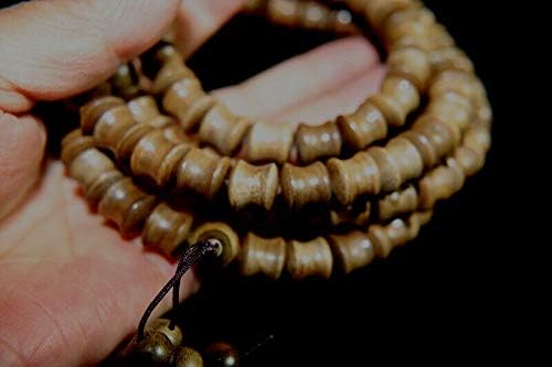 Indonesia Wild Agarwood Gaharu 12 mm Japa Mala Meditation Prayer Beads ?? #1884