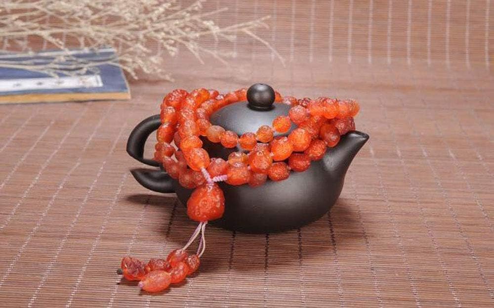 Persimmon Red Agate Original Stone Necklace Sweater Chain Beads Multi-Circle Bracelet Bracelet Necklace Liangshan Natural South Red Agate