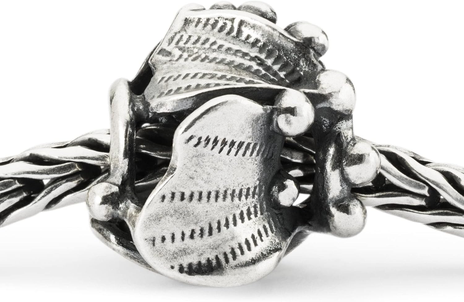 Trollbeads Petals Unfold Bead, Silber, Kein Edelstein