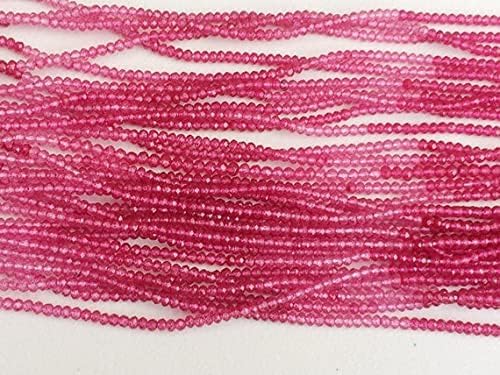 BEADS GEMSTONE 5 Strand Natural Pink Shaded Coated Quartz Beads, Pink Quartz Micro Faceted Rondelle Beads, Pink Quartz Necklace, 3-3.5mm 10 Inch Long Long Code-HIGH-16901
