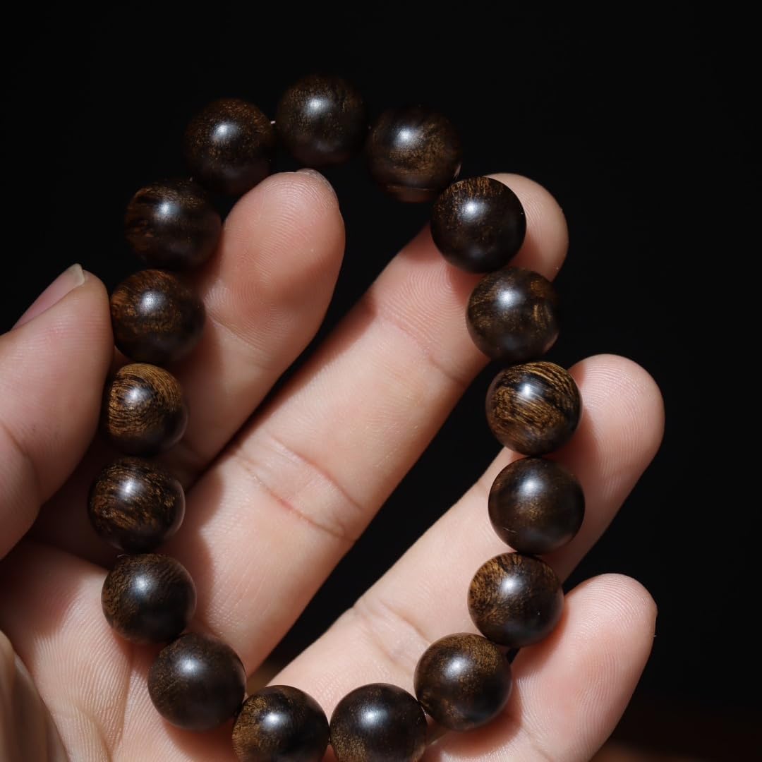 Vietnam Nha Trang White Agarwood Burl Old Material Sinking Grade 12mm*17 Pieces Impressive Jade-like Full Grain