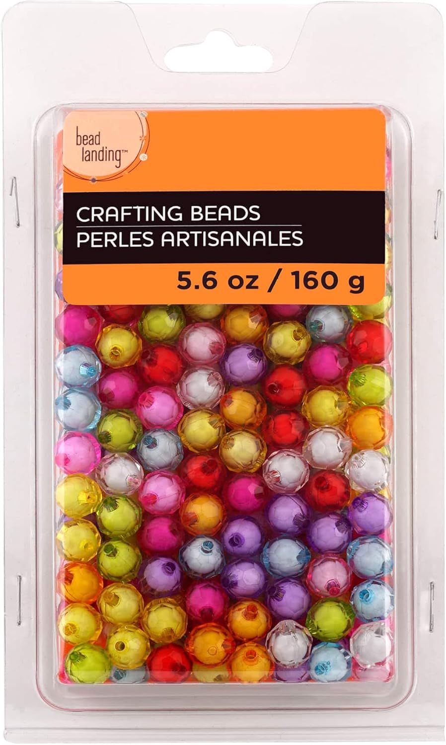 Bead Landing Multicolor Round Beads, 12mm, 12 Pack