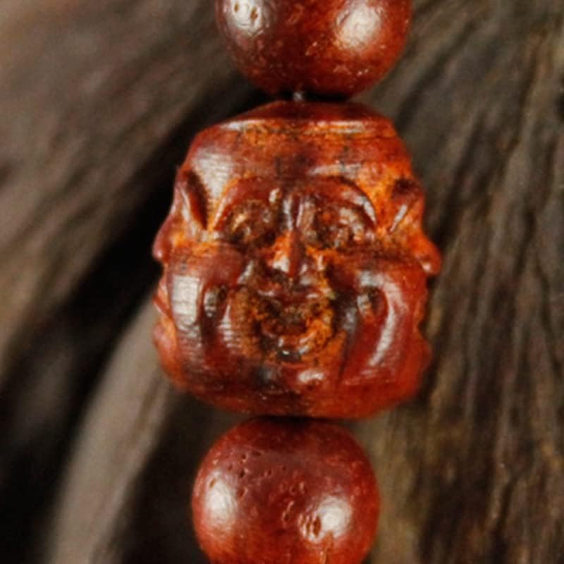 科檀雕刻四面佛手串手链 1.0 * 54 科特迪瓦小叶紫檀(科檀四面佛108颗)