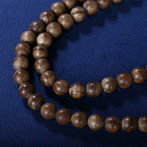 GLW Genuine Natural Wild Nha Trang Agarwood 8mm 108 Buddhism MALA Prayer Beads #652