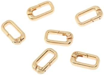 Gold Metal Rectangle Hinged Closures by Bead Landing – 19mm Zinc Alloy Jewelry Findings in Assorted Finishes for Necklaces & Bracelets, 12 Pack