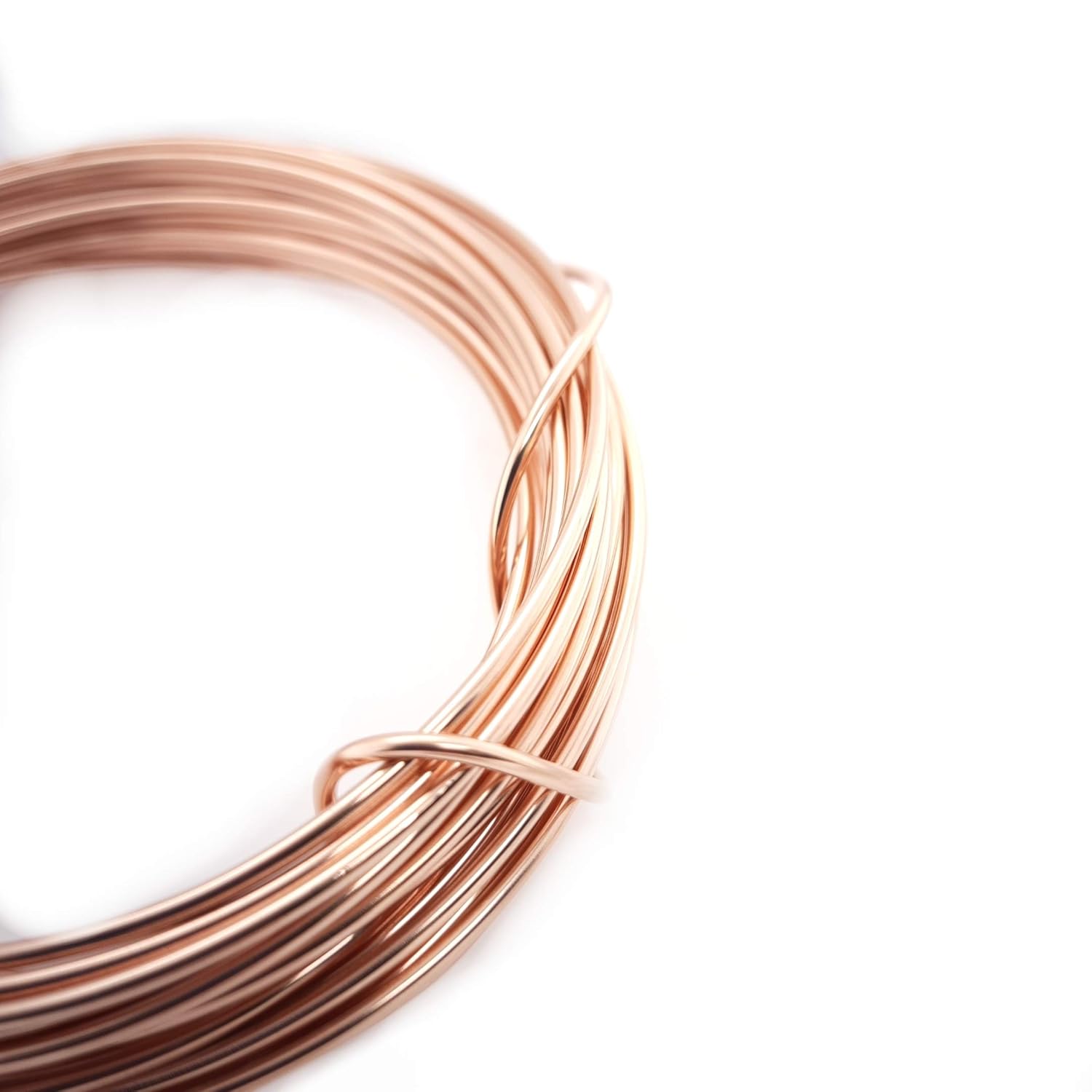 20 Gauge, 14/20 Rose Gold Filled Wire (Round) Dead Soft 14K Pink Gold Filled Wire Made in USA - 1 Ounce (19FT) by CRAFT WIRE