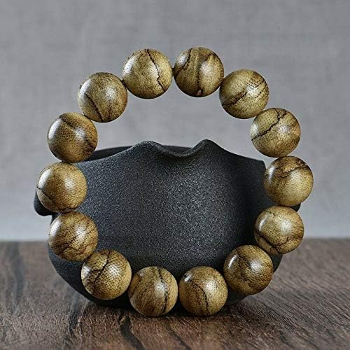GLW Sumatra Genuine Natural Wild Agarwood Aloewood MALA Prayer Beads 14mm #4678
