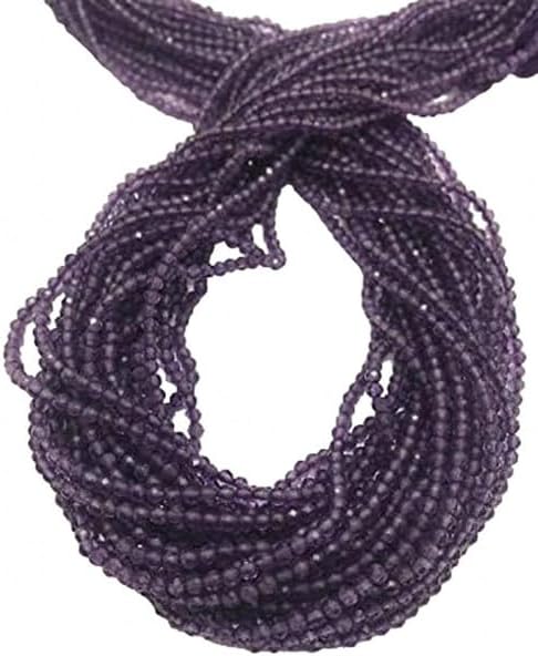 Amethyst Micro Faceted Rondelle 2 to 2.5 mm 13