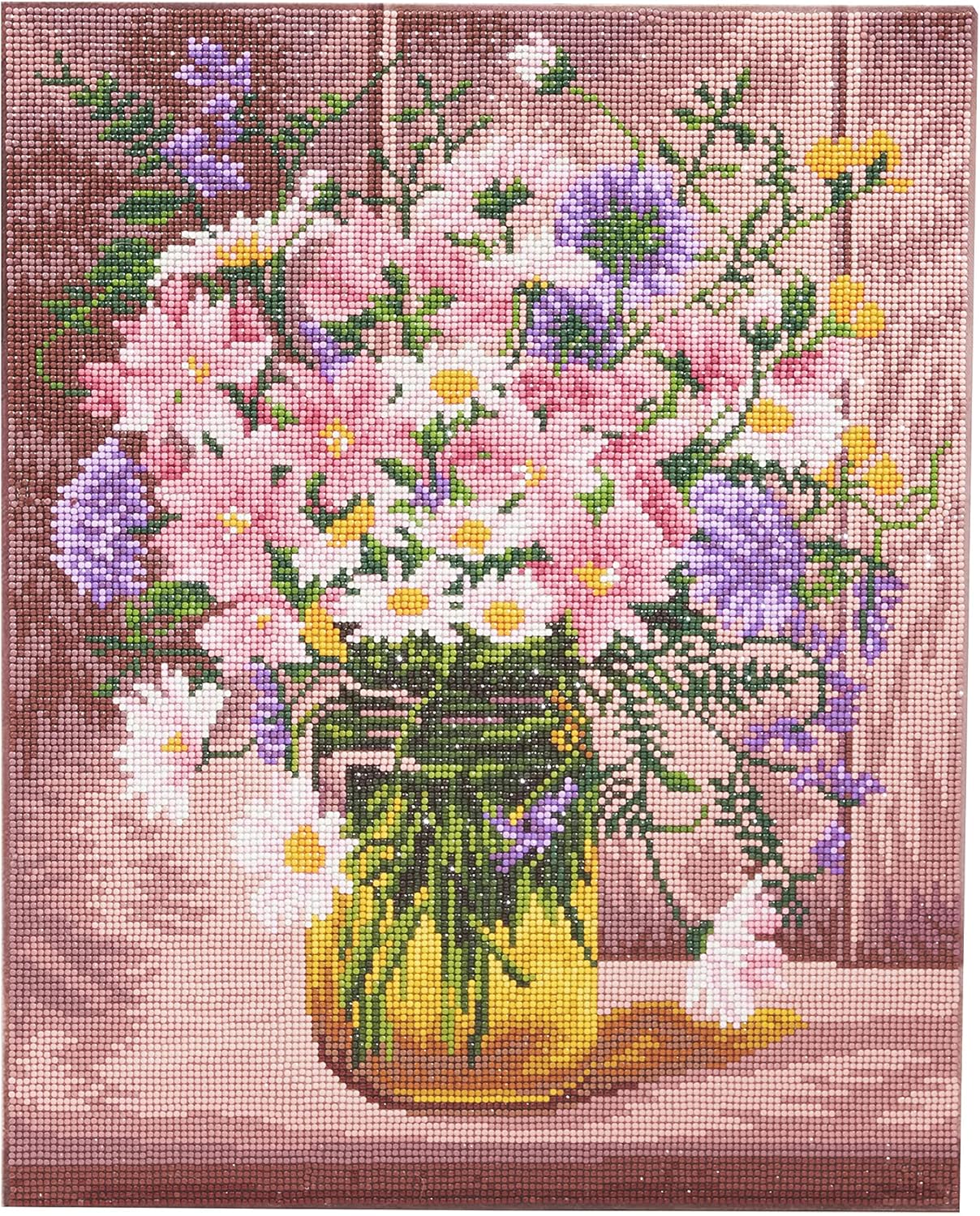 Tokyo Koeki 10-3297 Diamond Fix Autumn Flowers, Size S, Approx. 15.7 x 11.8 inches (40 x 30 cm)