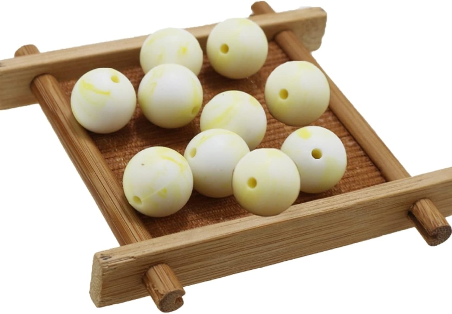 Silicone Beads Bulk 10mm 12mm 15mm 20mm DIY Necklace Bracelet Keychain Making Craft Set Jewelry, Colorful Silicone Beads Bulk Round Marble Silicone Beads Loose with Accessories (15mm Red)