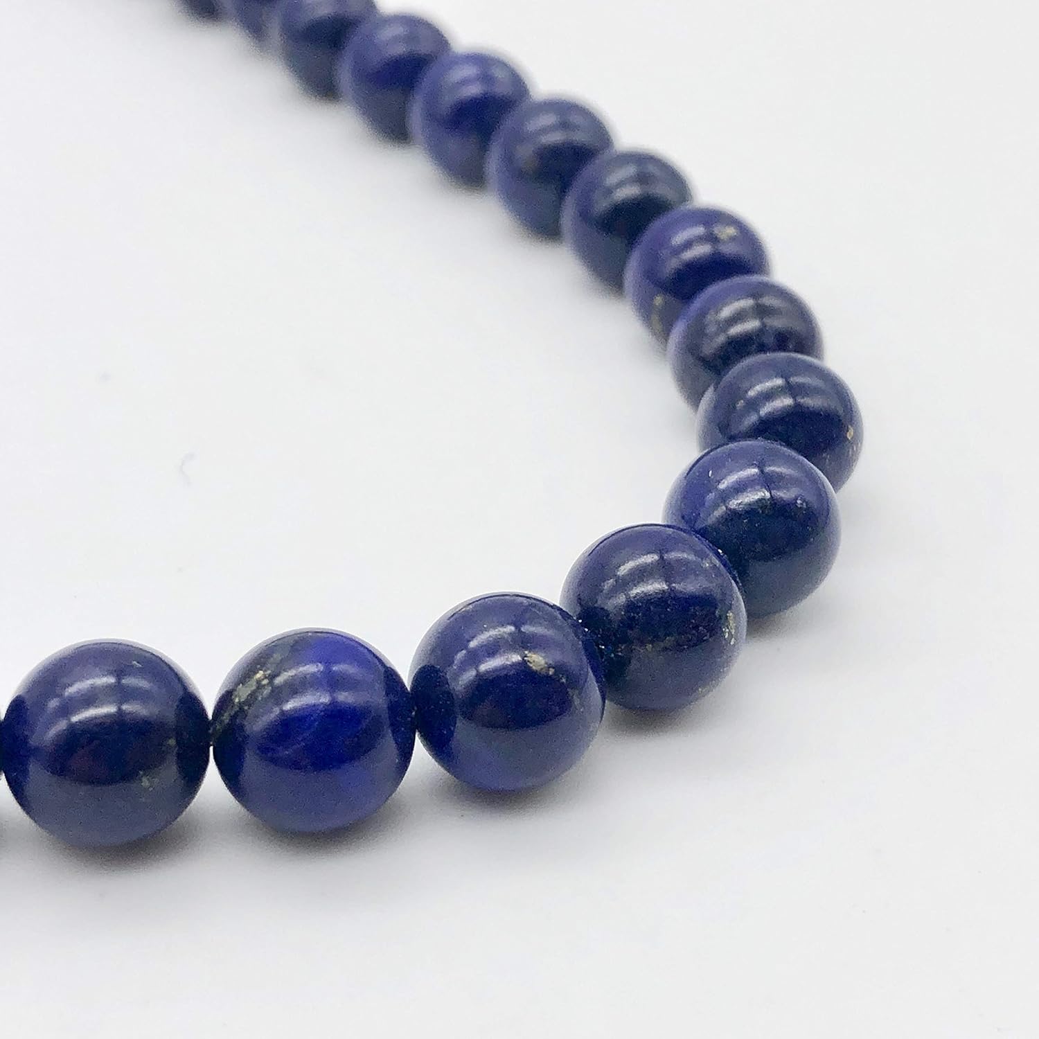 Rare Natural Lapis 8mm Round Bead Strand 110265A for Jewelry Making