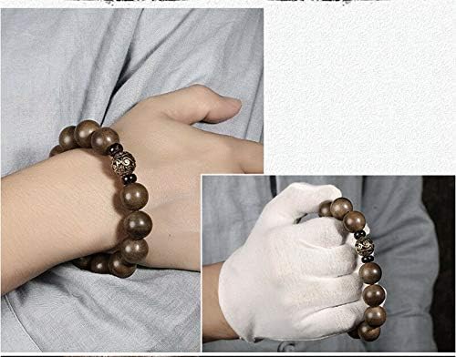 GLW Prayer Beads Malas Meditation Brunei Genuine Wild Agarwood Aloewood 15 Mm #4971