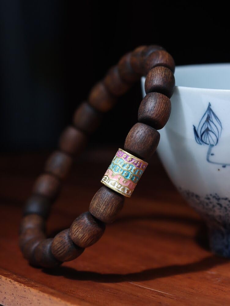 Agarwood 8mm Pursat Qi Nan Agarwood Skewers Submerged Grade Buddha Beads Rosary Beads