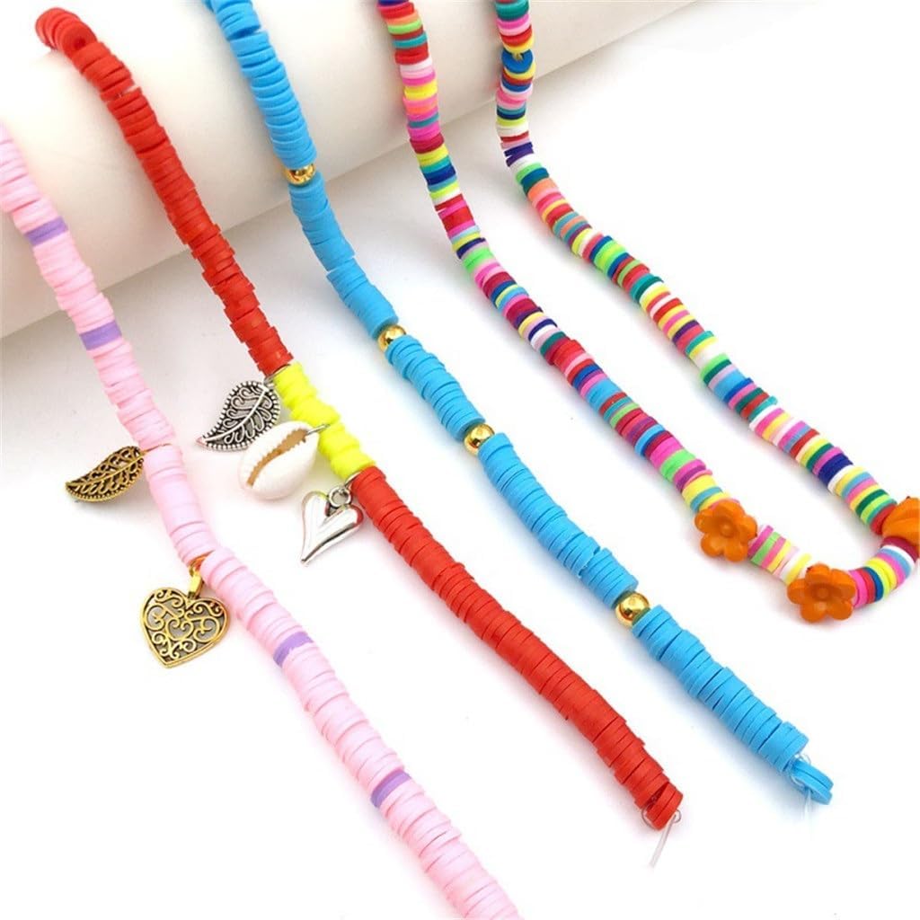 6mm 24 Grid Soft Pottery Flakes Colorful Discs Bohemian DIY Jewelry Accessories Set