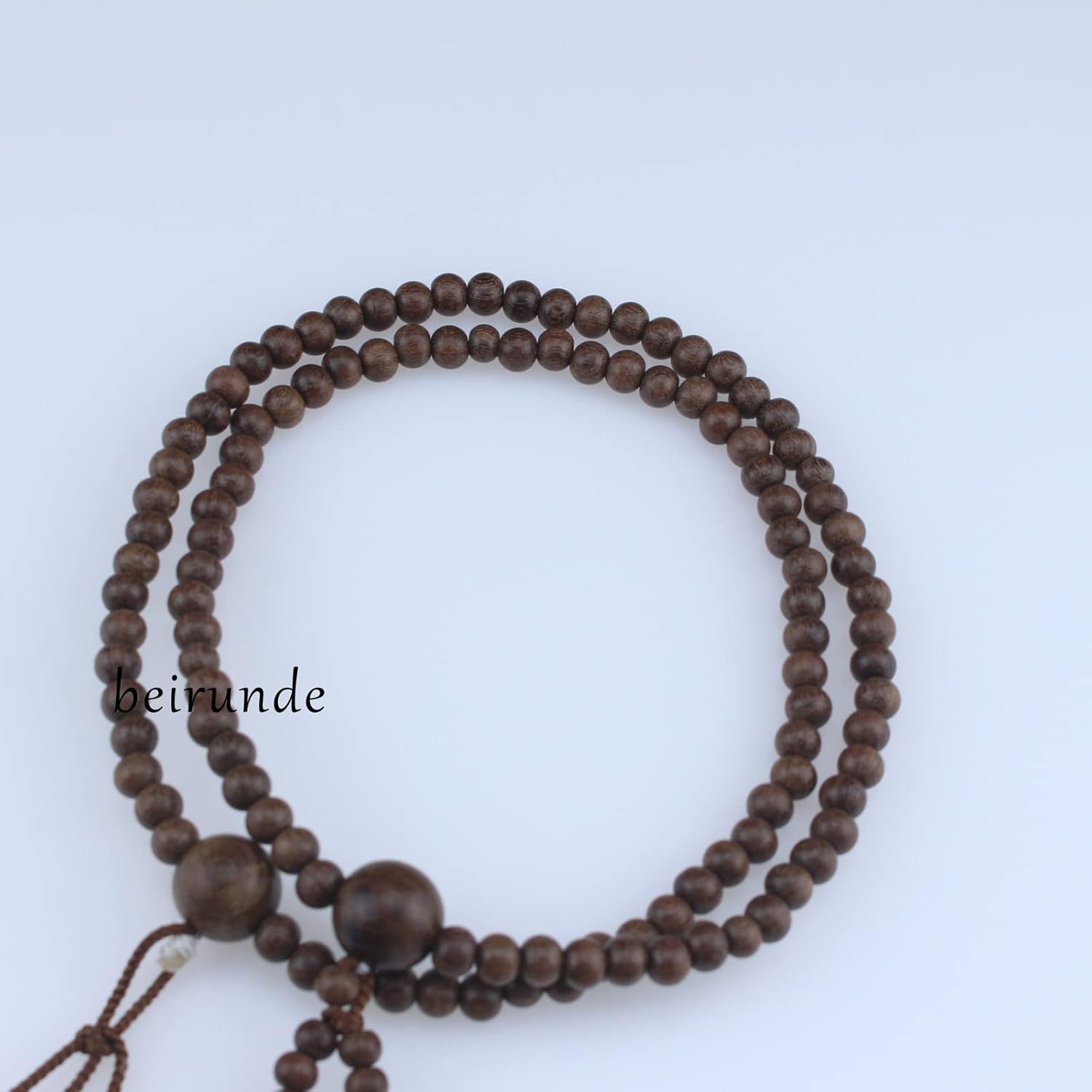 Japanese Soka Gakkai SGI Juzu Phoebe Wood Beads Nichiren Buddhism Prayer Beads