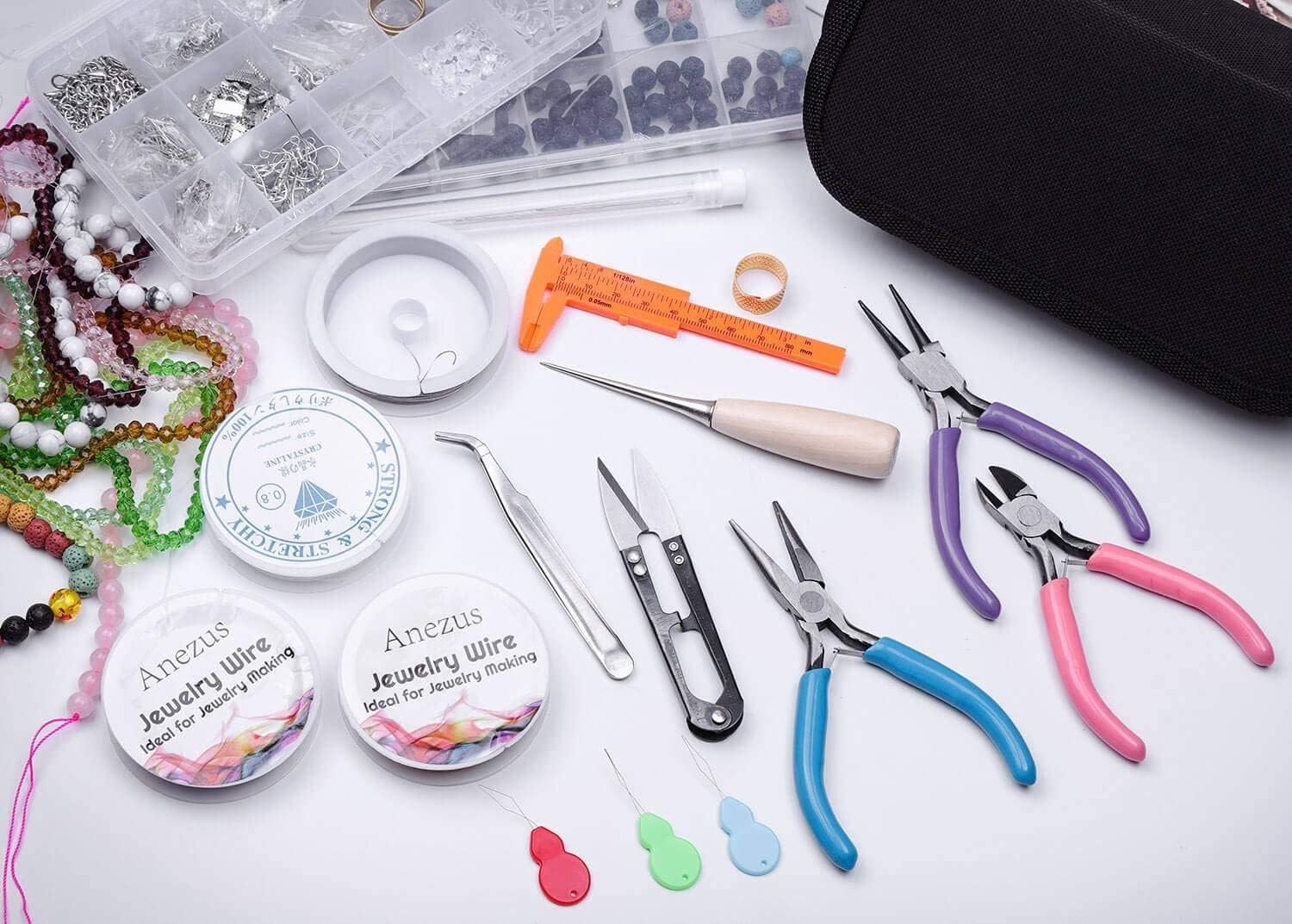 1072pc Jewelry Making Supplies Kit with Jewelry Tools, Jewelry Wires and Jewelry Findings for Jewelry Repair and Beading (Color : B)