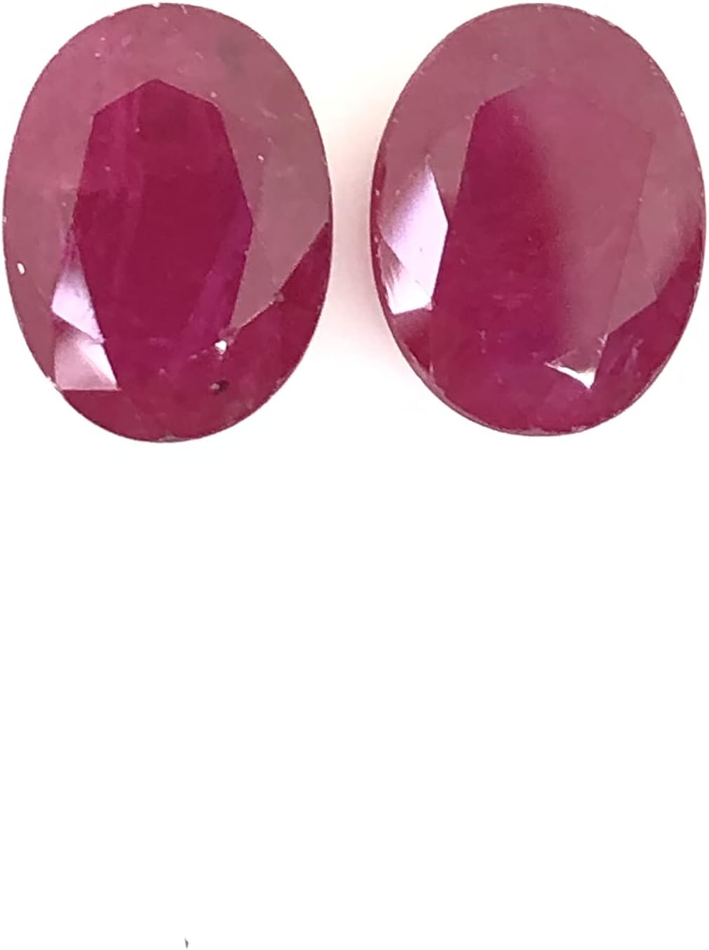 6.60 Ct Certified Pair Ruby Oval Shape Size 10x8 mm Cut Loose Gemstone Best For Making Earring, Ring, Pendant Jewelry-Top Quality Ruby