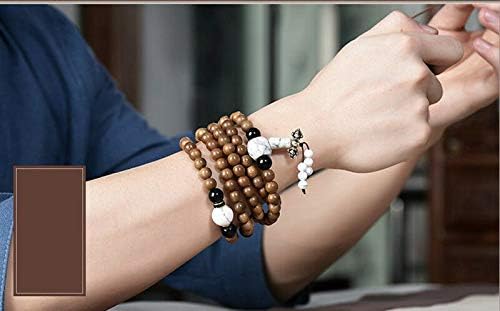 GLW Indonesia Genuine Wild Agarwood Aloewood 7 Mm Malas Meditation Prayer Beads#4950