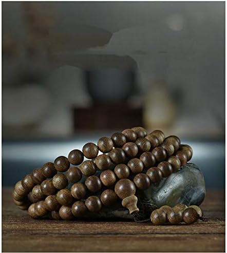 GLW Brunei Genuine Wild Agarwood Aloewood 7mm Meditation MALA Prayer Beads#4958