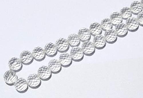 crystal concave cut round beads, ball beads, ball shape faceted beads, gemstone, approx size 11 to 12 mm, 12
