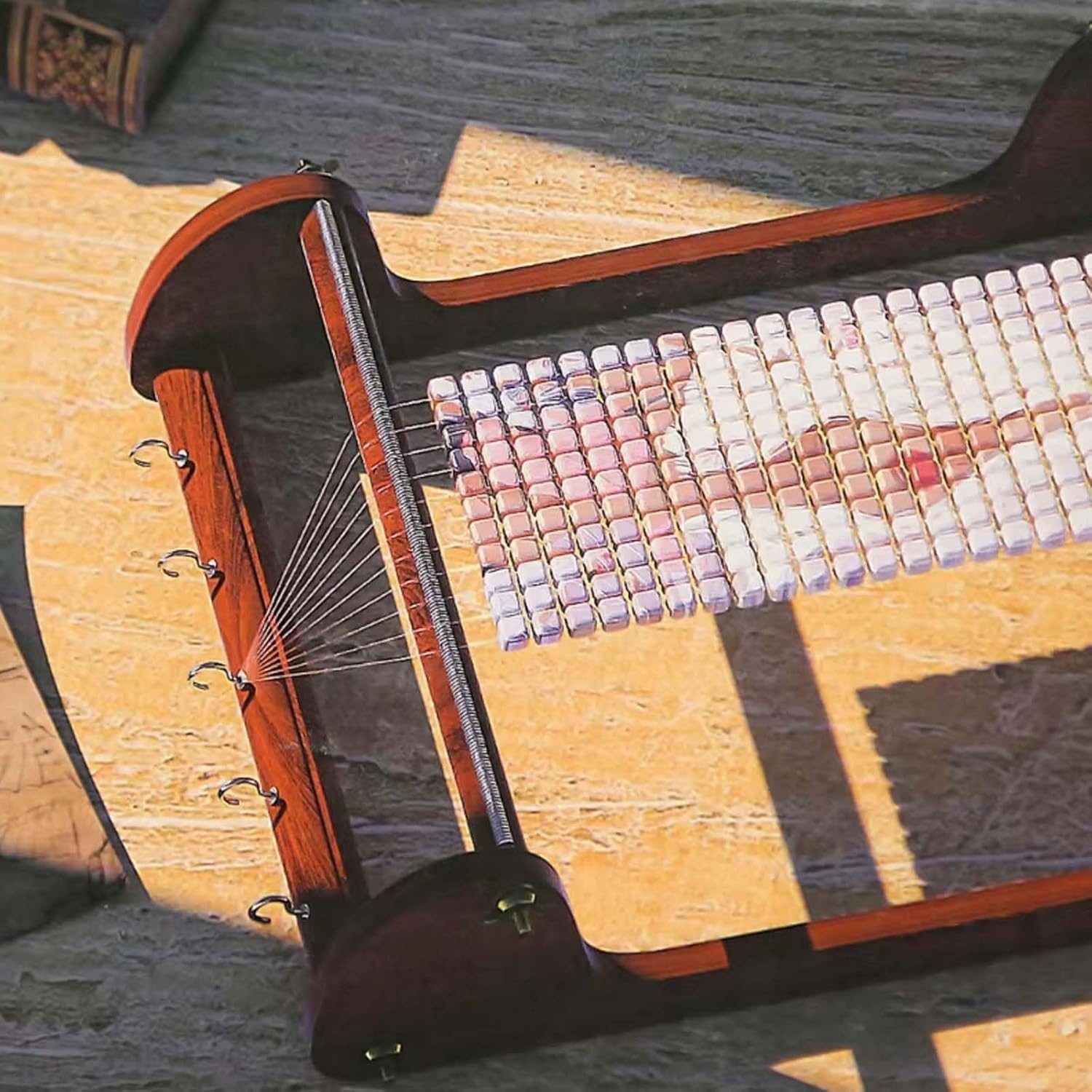 JOSBY Wooden Bead Loom, Handmade Jewelry Making Loom, Manual Bead Weaving Machine, Jewelry Making Tools, Two-Warp Loom, Easy Assembly, for DIY Artifact, Bracelet, Pendant, Necklace, Belts