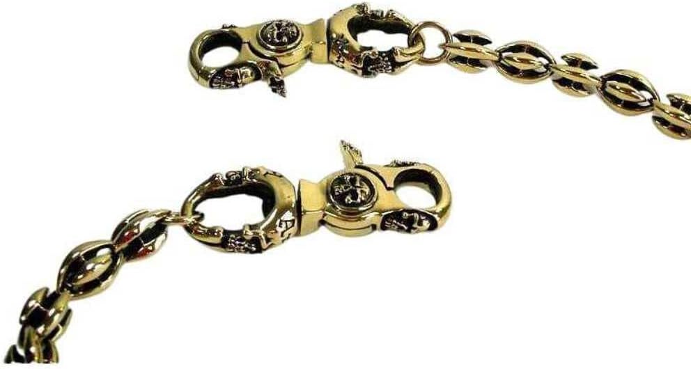 Blade Blossom Brass Biker Wallet Chain