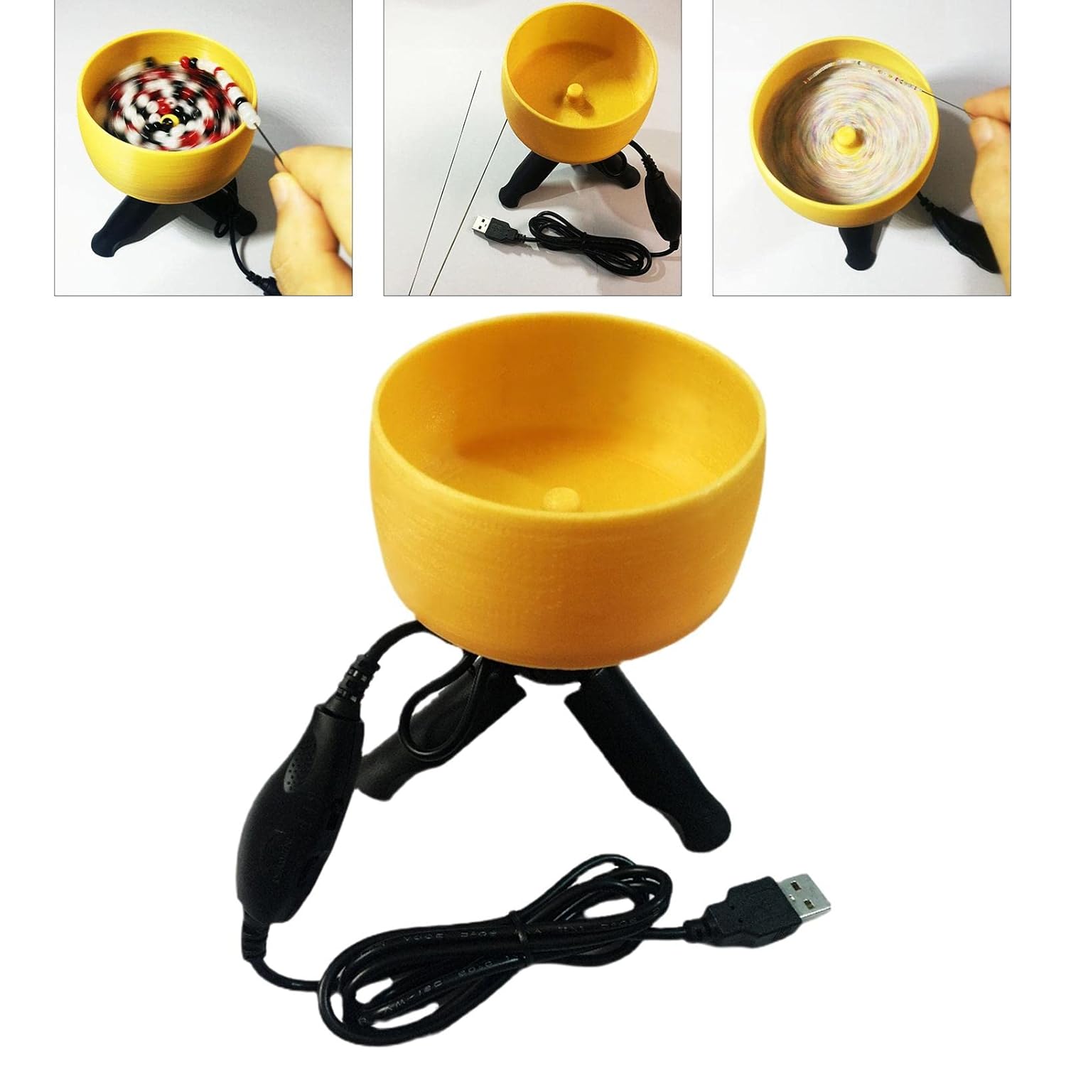 Electric DIY Make Manual Labor-save Quick Beadwork Stringing Tool Spinner Bead Kit Loader Adjustable Speed Machine Eyelets Handy - (Style A)