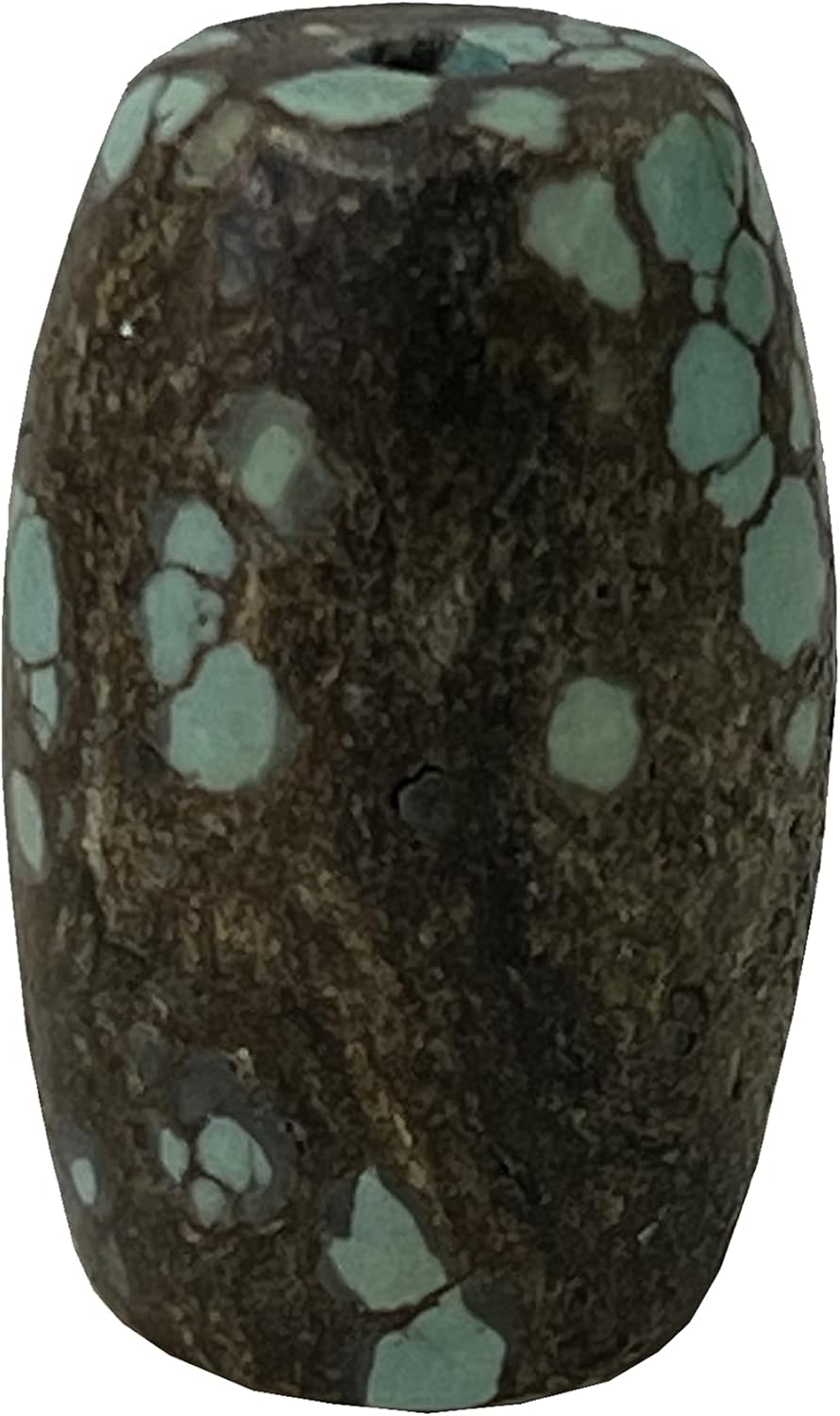 Chinese Handmade Stone Turquoise Pattern Oval Bead Pendant Aws2416