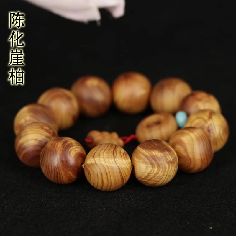 太行陈化崖柏龙胆纹2.0佛珠手串 文玩工艺饰品老料陈化料(陈化崖柏龙胆纹手串)