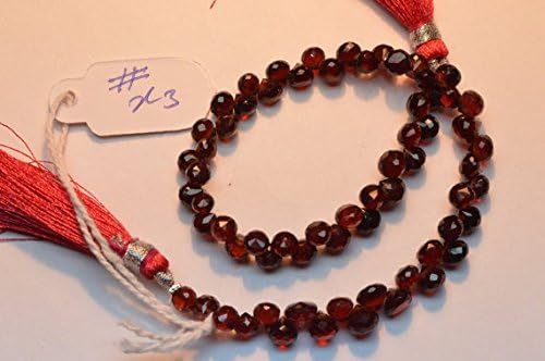 13 inch natural beads strand of 4.5-5mm faceted onion mozambique garnet gemstone briolletes beads for DIY jewelry - necklace, bracelet, earring, ring.