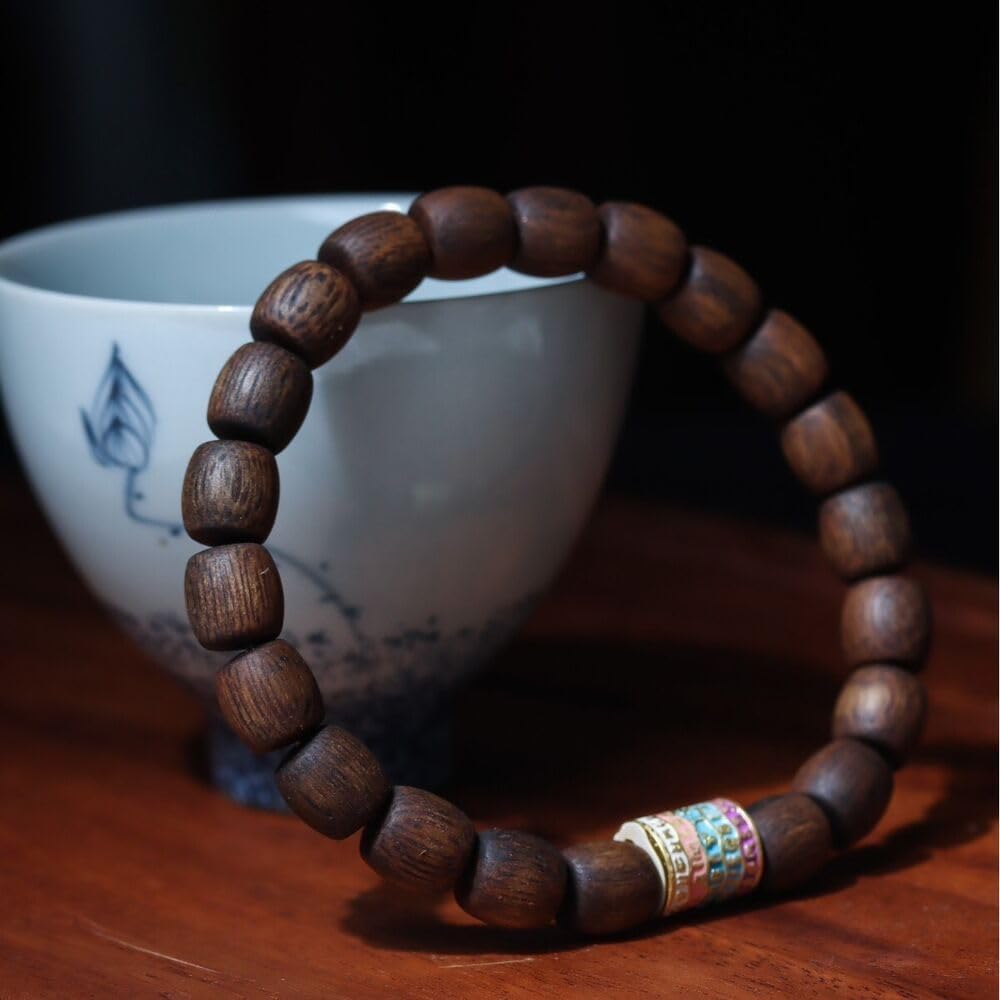 Agarwood 8mm Pursat Qi Nan Agarwood Skewers Submerged Grade Buddha Beads Rosary Beads