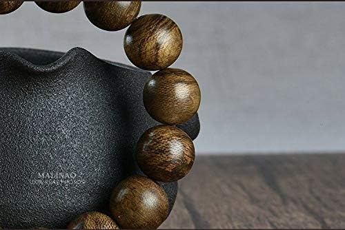 GLW Malinao Wild Agarwood Malas Meditation 14mm Prayer Beads Japa #4888