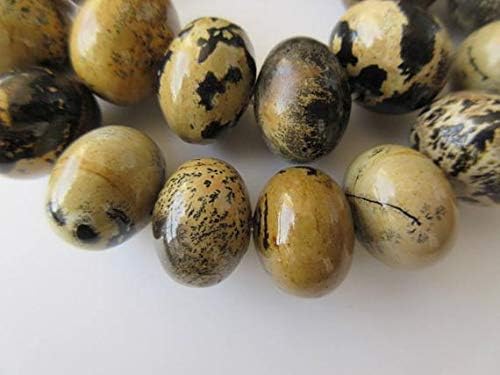 LOVEKUSH LKBEADS lphin Agate Rondelle Beads, Smooth lphin Agate Beads, 18mm Each, 14 Inch Strand Code-HIGH-49396