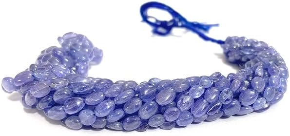 Natural Tanzanite oval smooth Beads 5X7MM 16 inch long string jewelry making gemstone beads for necklace bracelet