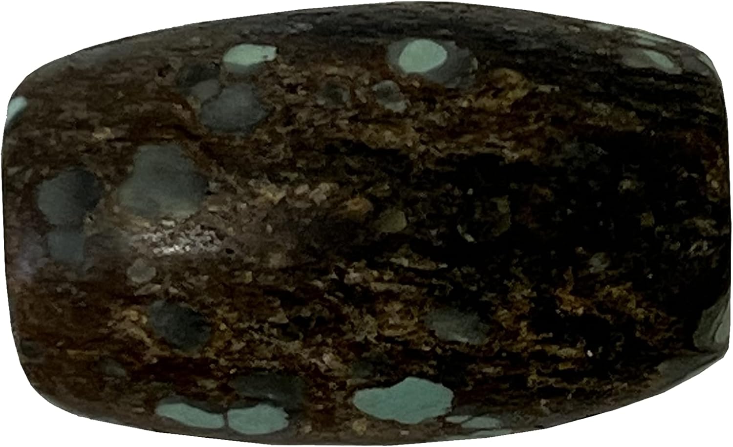 Chinese Handmade Stone Turquoise Pattern Oval Bead Pendant Aws2416