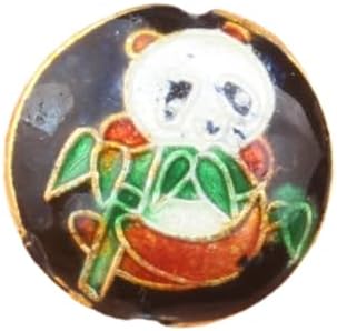 Handmade Cloisonne Enamel Panda Beads Copper tire Women Accessories DIY Necklace Earrings Bracelets Jewelry Making Supplier Chinese Intangible Cultural Heritage