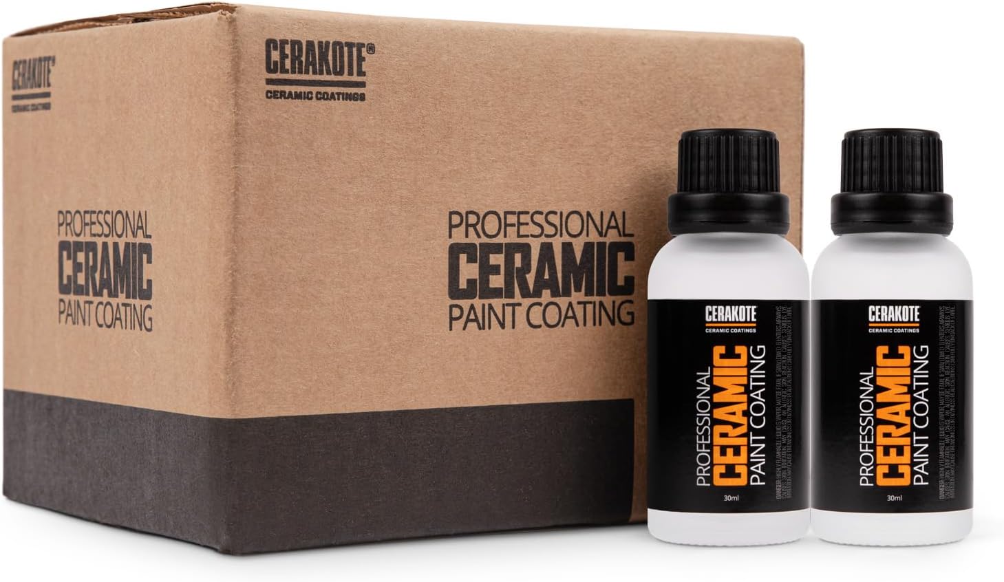 CERAKOTE Professional Ceramic Coating Bulk Pack | High-Gloss Professional-Grade Paint Protection Kit | Ultra-Hydrophobic | UV & Chemical Resistant | 500 Wash Longevity | 30ml Bottles (Pack of 12)