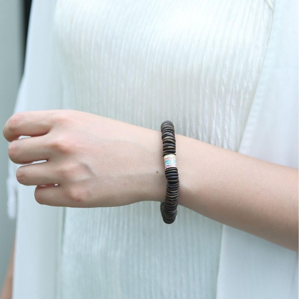 Agarwood Hainan Yingge Green Chess Agarwood Flake Bead Strand Buddha Bead Rosary Bead