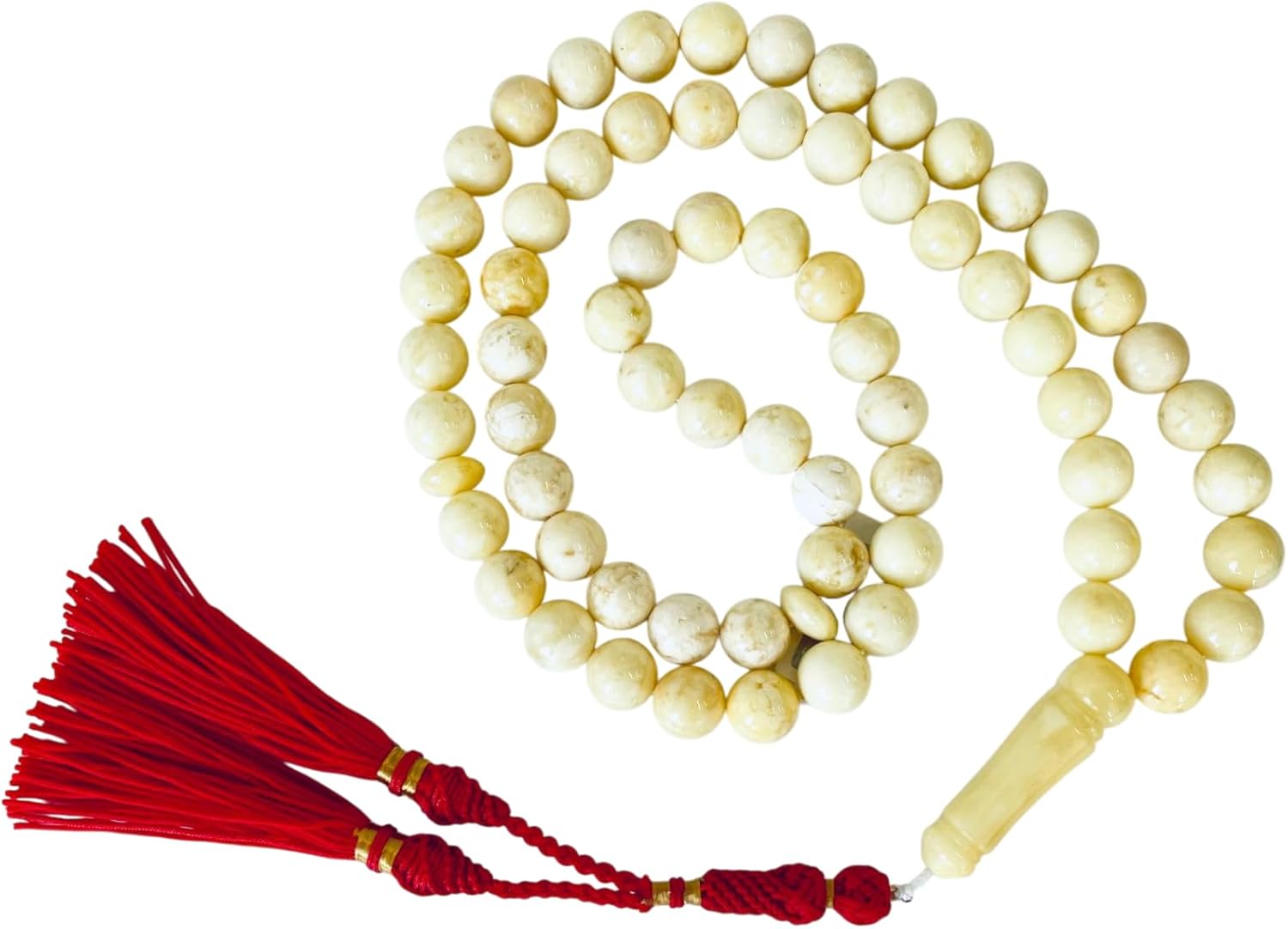 Natural White Amber Beads, Islamic Prayer, Tasbih, Prayer Beads