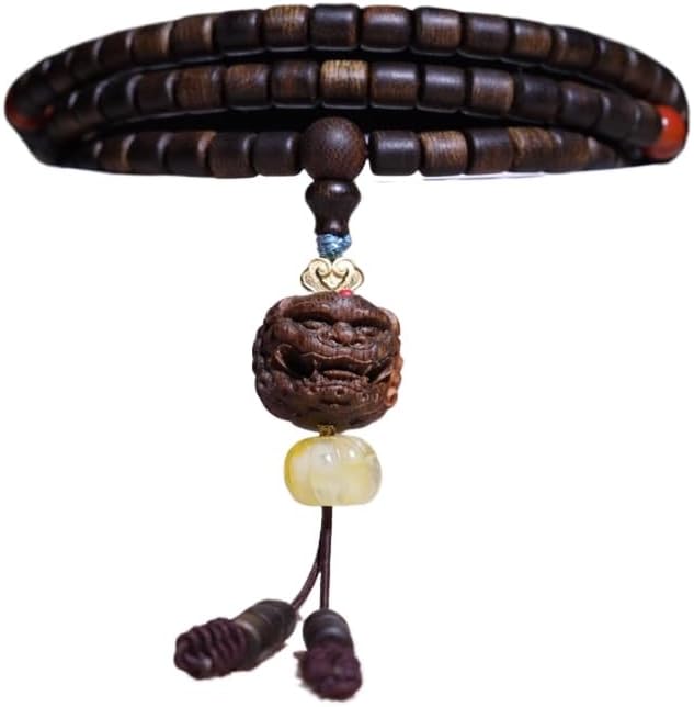 Brunei Soft Silk Agarwood 6mm Barrel Beads + Wealth-Attracting Fragrance Cloud Miraculous Sweetness