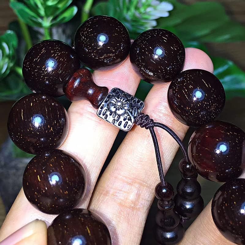 小叶紫檀老料高油密1.5X15粒 多星局部满星佛珠手串手链(小叶紫檀老料高油密)