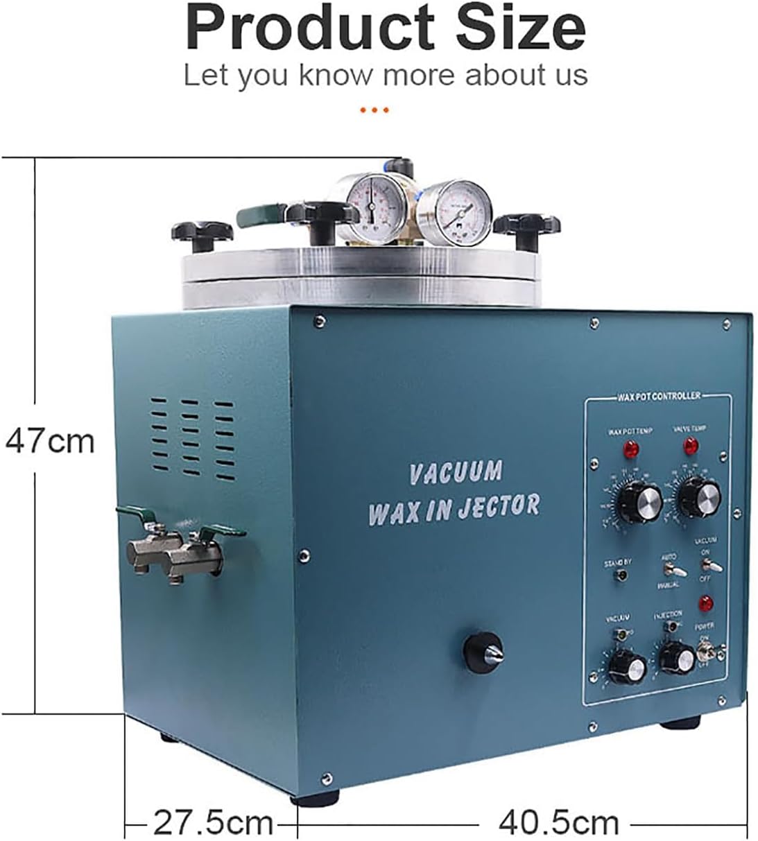 510W Vacuum Wax Injector, Digital Wax Casting Machine, Jewelry Gold Silver Making Carved Sculpture Wax Mold Injection Tool, 3kg Large Capacity, for Beading Jewellery Making Kit