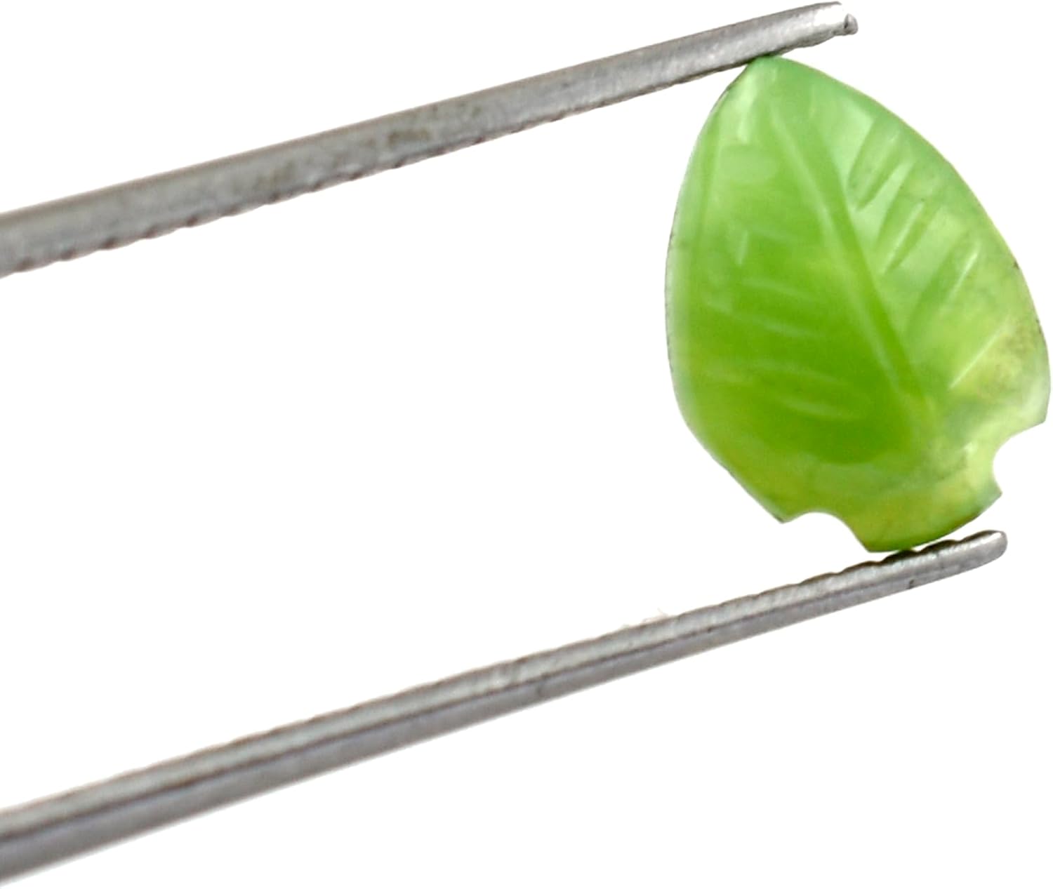 Chrysoprase Gemstone Beads Leaf Shape - Carved 6X9 to 7X9 MM Leaves Carving Briolette Loose Stone Bead for Jewelry Making Wholesale Lot