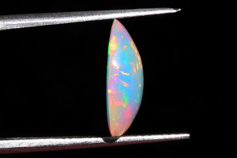 13.9x9x4.3mm Ethiopian Opal Cabochon AAA Quality Ethiopian Opal Pear Cabochon Ethiopian Opal Cabochon Natural welo opal multi fire opal loose Gemstone For Jewelry Making